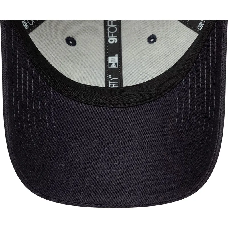 cappellino-curva-beige-e-blu-marino-regolabile-del-fc-barcelona-laliga-9forty-contrast-di-new-era