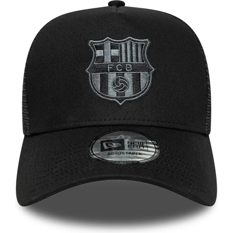 new-era-fc-barcelona-laliga-a-frame-tonal-svart-trucker-keps