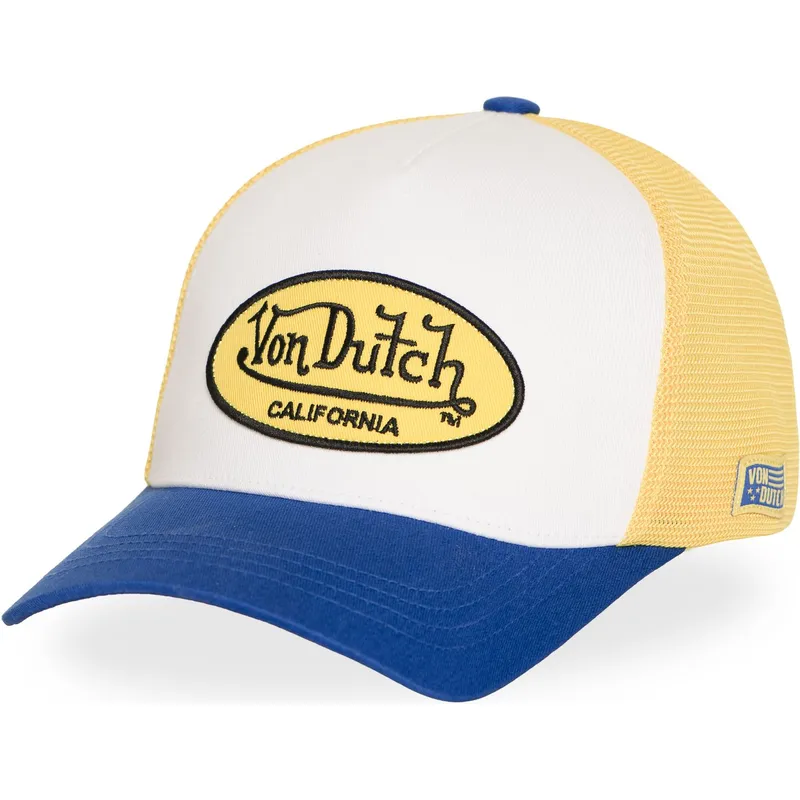 casquette-trucker-jaune-et-bleue-lof-b42-von-dutch