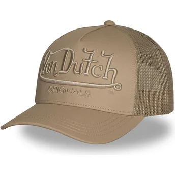 Șepci curbată maro snapback EMB02 de Von Dutch