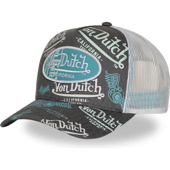 Casquette trucker noire et blanche CAFE10 Von Dutch