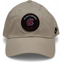 cap-curbata-beige-adjustable-strap-club-unstructured-organic-cotton-de-atlanta-braves-mlb-de-nike
