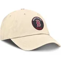 cappellino-curvo-beige-regolabile-club-unstructured-organic-cotton-dei-boston-red-sox-mlb-di-nike