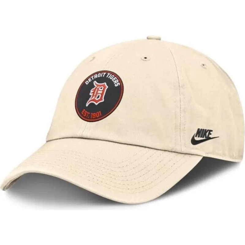 cappellino-curvo-beige-regolabile-club-unstructured-organic-cotton-dei-detroit-tigers-mlb-di-nike
