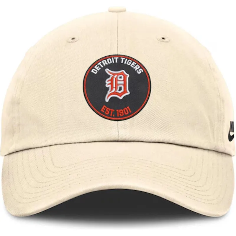 cappellino-curvo-beige-regolabile-club-unstructured-organic-cotton-dei-detroit-tigers-mlb-di-nike