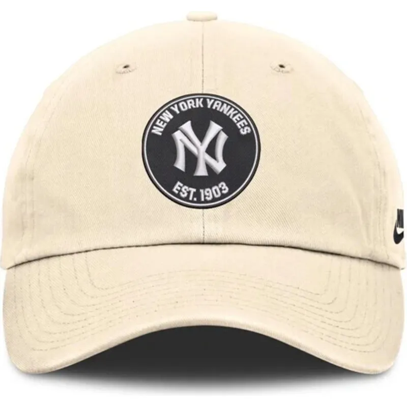 epci-curbata-bej-reglabila-club-unstructured-organic-cotton-de-new-york-yankees-mlb-de-nike
