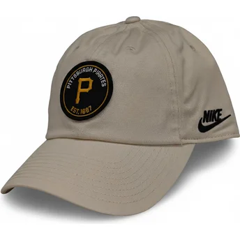 Cap curbată beige adjustable strap Club Unstructured Organic Cotton de Pittsburgh Pirates MLB de Nike