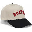 czapka-z-daszkiem-bezowo-czarna-snapback-rise-structured-boston-red-sox-mlb-nike