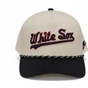 cappellino-curvo-beige-e-nero-snapback-rise-structured-dei-chicago-white-sox-mlb-di-nike