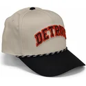 casquette-courbee-beige-et-noire-snapback-rise-structured-detroit-tigers-mlb-nike