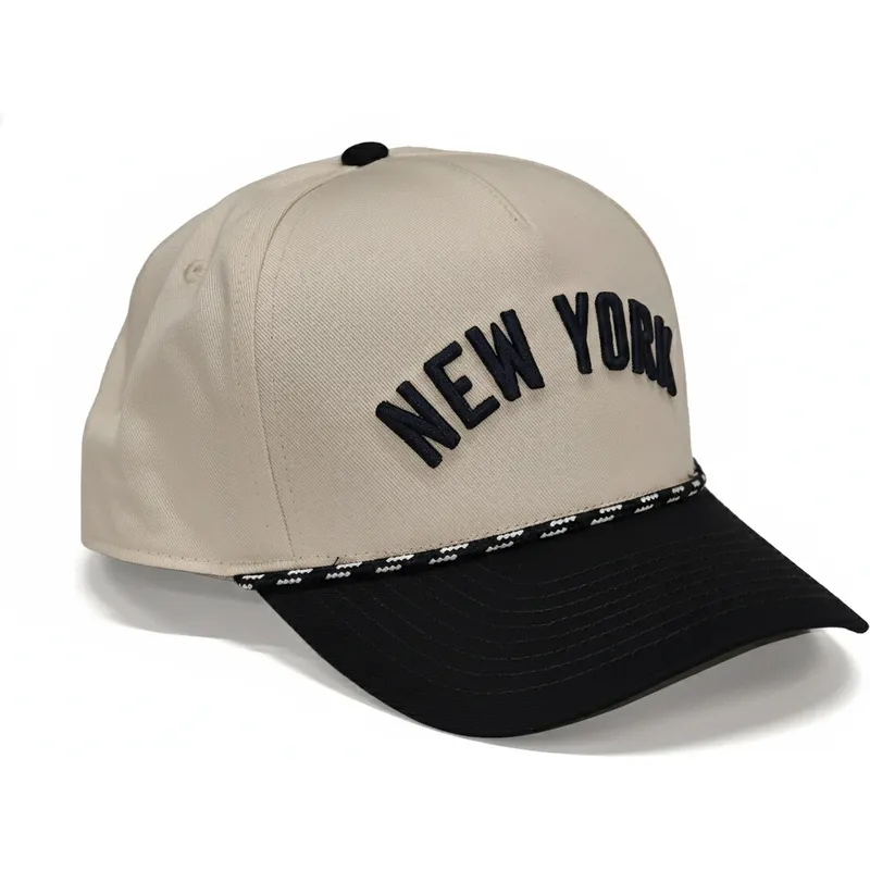cappellino-curvo-beige-e-nero-snapback-rise-structured-dei-new-york-yankees-mlb-di-nike