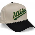 czapka-z-daszkiem-bezowo-czarna-snapback-rise-structured-oakland-athletics-mlb-nike