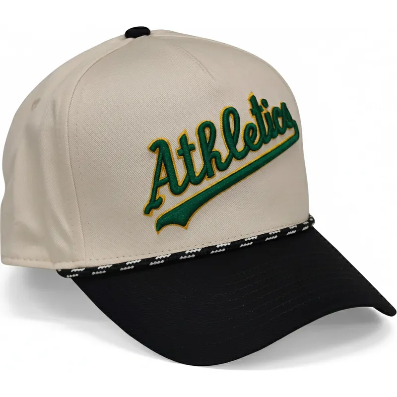 epci-curbata-bej-snapback-rise-structured-de-oakland-athletics-mlb-de-nike