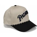 casquette-courbee-beige-et-noire-snapback-rise-structured-san-diego-padres-mlb-nike