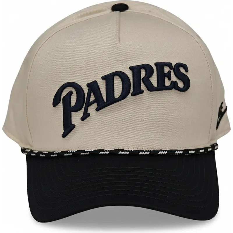 cap-curbata-beige-snapback-rise-structured-de-san-diego-padres-mlb-de-nike