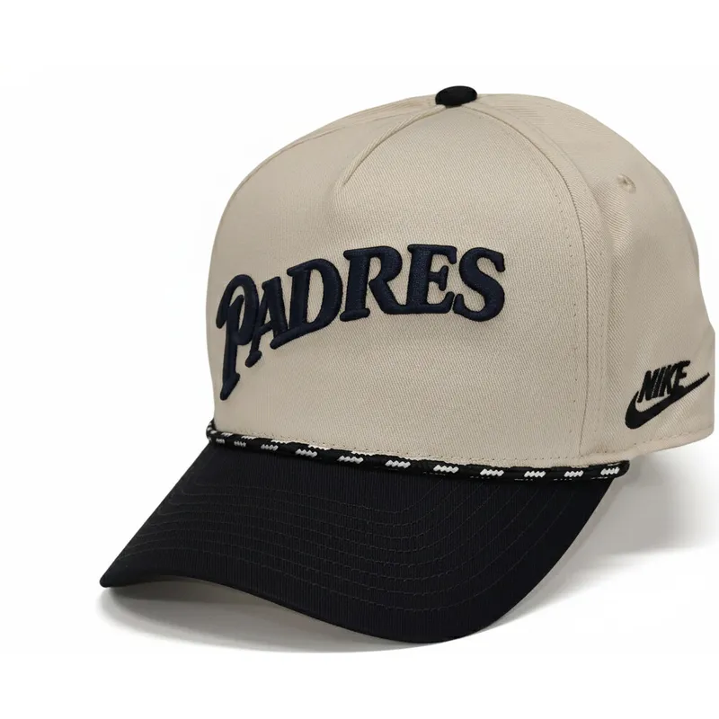 cap-curbata-beige-snapback-rise-structured-de-san-diego-padres-mlb-de-nike