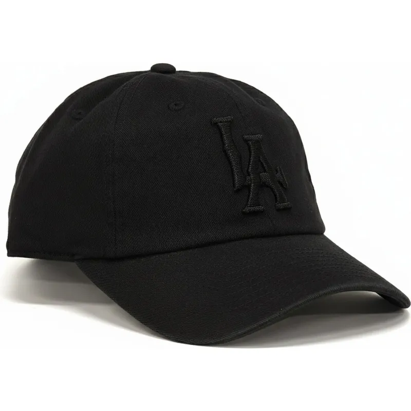 cappellino-curvo-nero-regolabile-con-logo-nero-los-angeles-dodgers-ballpark-di-american-needle