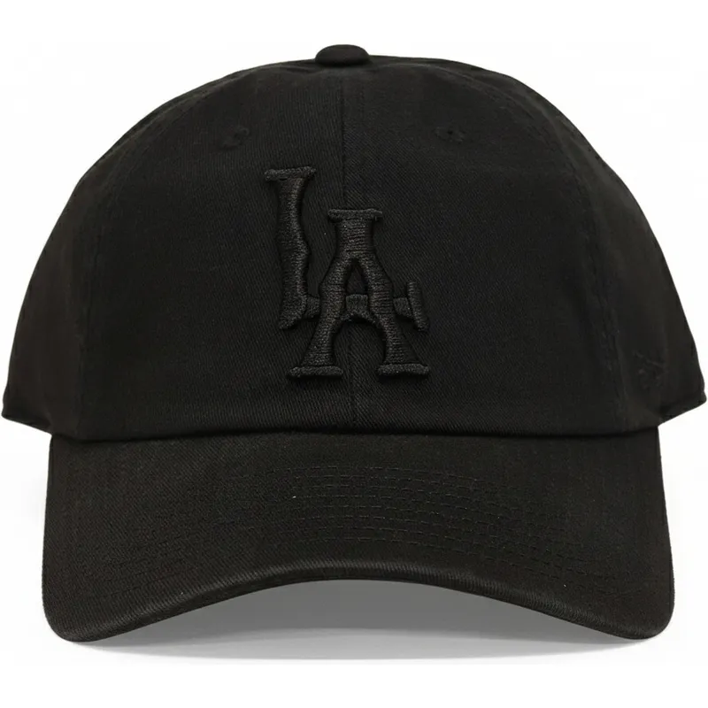 czarna-zakrzywiona-czapka-regulowana-z-czarnym-logo-los-angeles-dodgers-ballpark-od-american-needle