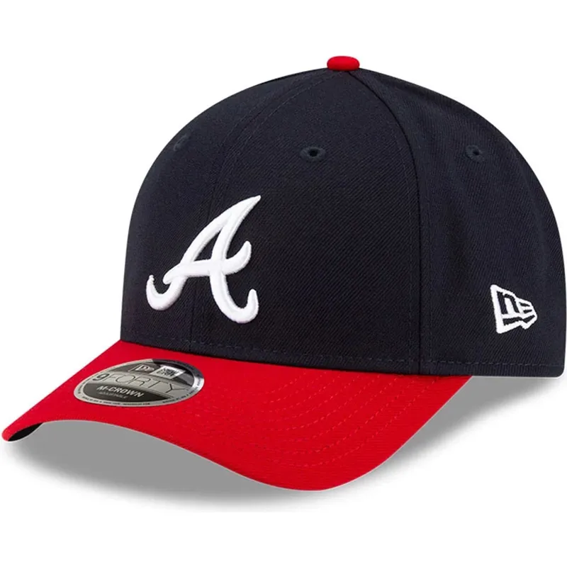 cappellino-visiera-curva-blu-marino-e-rosso-snapback-9forty-m-crown-player-replica-di-atlanta-braves-mlb-di-new-era