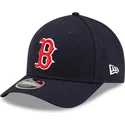 casquette-courbee-bleue-marine-snapback-9forty-m-crown-player-replica-boston-red-sox-mlb-new-era