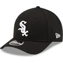 cappellino-curvo-nero-snapback-9forty-m-crown-player-replica-di-chicago-white-sox-mlb-di-new-era