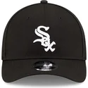 schwarze-gebogene-snapback-kappe-9forty-m-crown-player-replica-der-chicago-white-sox-mlb-von-new-era