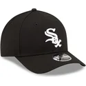 casquette-courbee-noire-snapback-9forty-m-crown-player-replica-chicago-white-sox-mlb-new-era