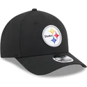 cappellino-curvo-nero-snapback-9forty-m-crown-team-dei-pittsburgh-steelers-nfl-di-new-era