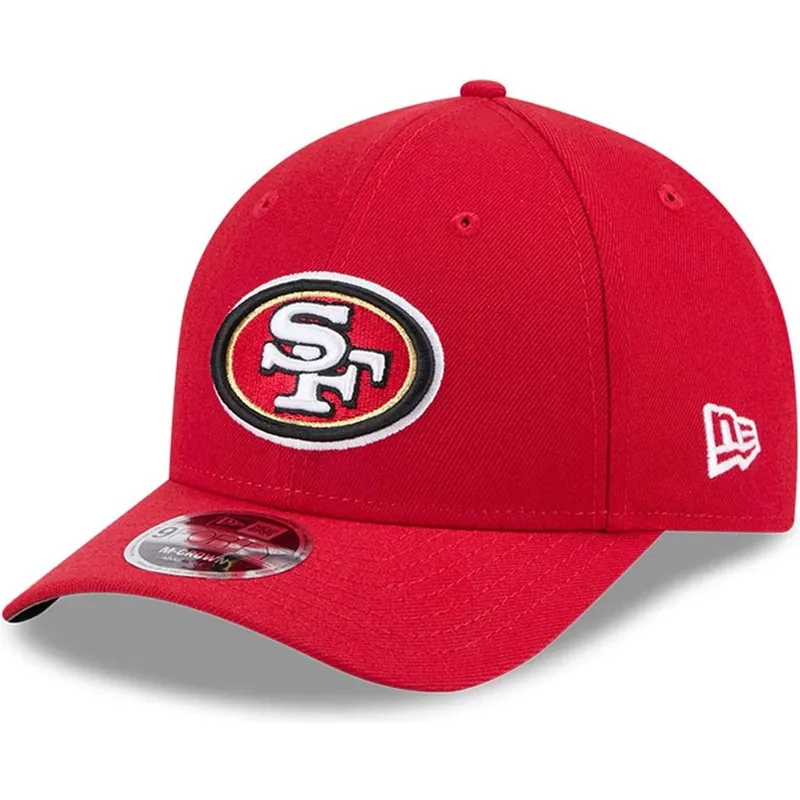 rote-gebogene-snapback-kappe-9forty-m-crown-team-der-san-francisco-49ers-nfl-von-new-era
