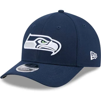 Cap curbată navy blue snapback 9FORTY M-Crown Team de Seattle Seahawks NFL de New Era