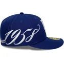 bojd-bla-justerad-keps-59fifty-low-profile-precurved-est-script-fran-los-angeles-dodgers-mlb-av-new-era