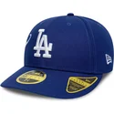 new-era-curved-brim-59fifty-low-profile-precurved-est-script-los-angeles-dodgers-mlb-blue-fitted-cap