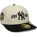 cappellino-curvo-beige-e-nero-chiuso-59fifty-low-profile-precurved-coops-dei-new-york-yankees-mlb-di-new-era