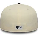 beige-und-schwarze-gebogene-verstellbare-kappe-59fifty-low-profile-precurved-coops-der-new-york-yankees-mlb-von-new-era