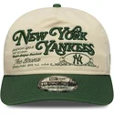 bojd-keps-beige-och-gron-justerbar-19twenty-washed-graphic-new-york-yankees-mlb-fran-new-era