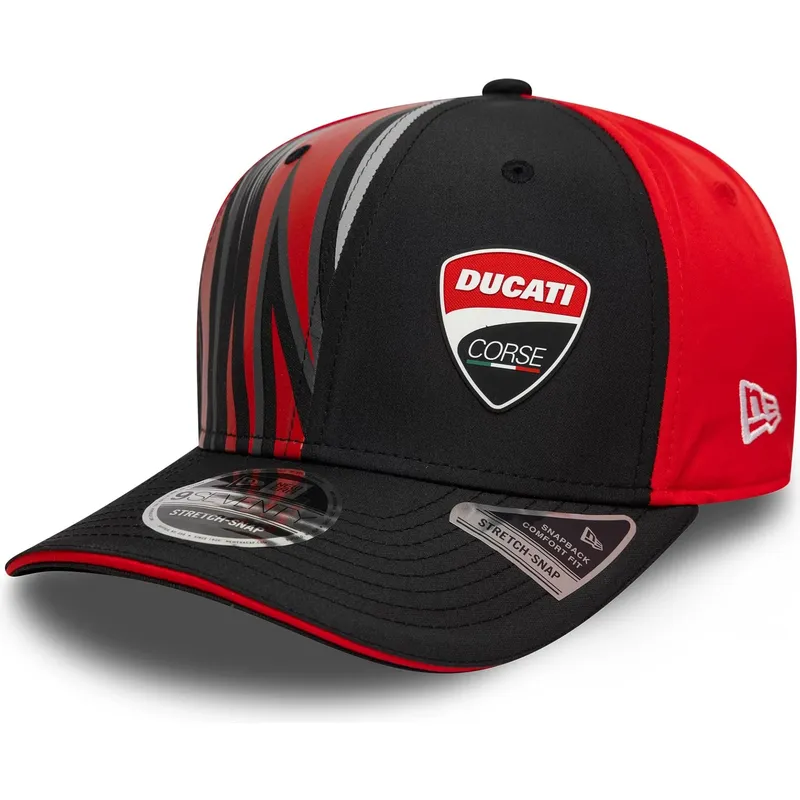 epci-curbata-negru-snapback-9seventy-stretch-snap-print-de-ducati-motor-motogp-de-new-era