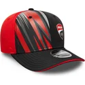 czarna-i-czerwona-zakrzywiona-czapka-snapback-9seventy-stretch-snap-print-ducati-motor-motogp-new-era