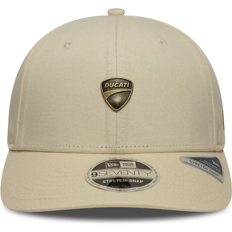 cap-curbata-beige-snapback-9seventy-stretch-snap-seasonal-de-ducati-motor-motogp-de-new-era