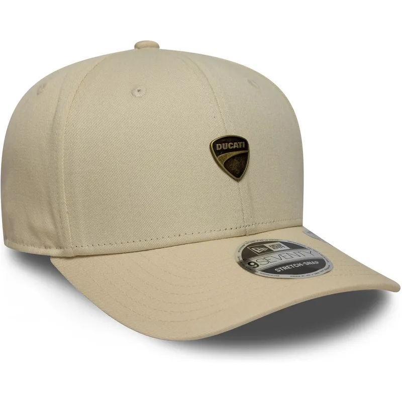cap-curbata-beige-snapback-9seventy-stretch-snap-seasonal-de-ducati-motor-motogp-de-new-era