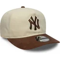 epci-curbata-maro-reglabila-9fifty-a-frame-suede-visor-de-new-york-yankees-mlb-de-new-era