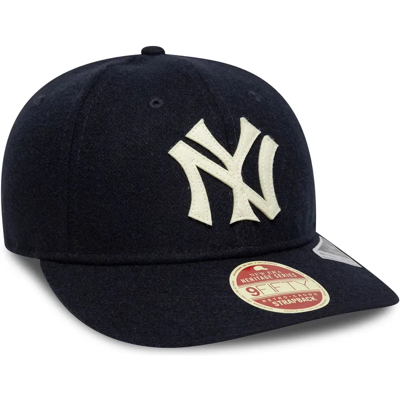 marineblaue-verstellbare-curved-cap-9fifty-retro-crown-heritage-series-der-new-york-yankees-mlb-von-new-era