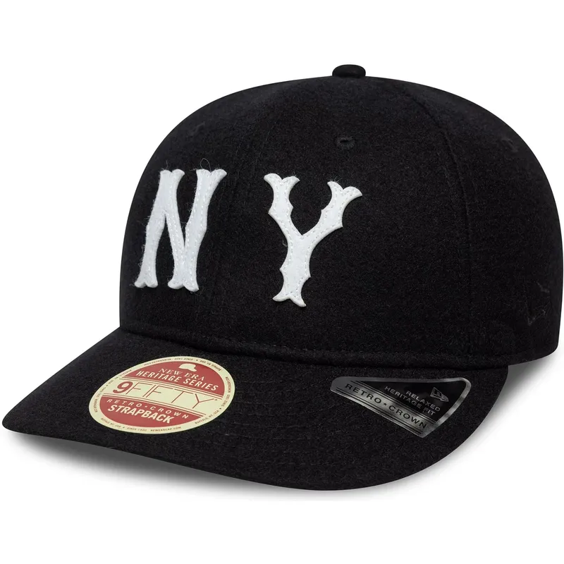 svart-bojd-justerbar-keps-9fifty-retro-crown-heritage-series-fran-new-york-highlanders-mlb-av-new-era