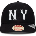 schwarze-gebogene-verstellbare-kappe-9fifty-retro-crown-heritage-series-der-new-york-highlanders-mlb-von-new-era