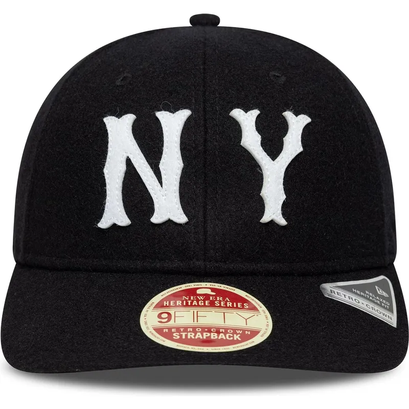 cappellino-curvo-nero-regolabile-9fifty-retro-crown-heritage-series-dei-new-york-highlanders-mlb-di-new-era