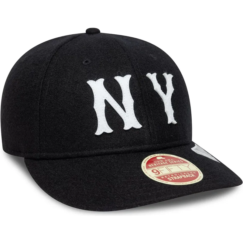 cappellino-curvo-nero-regolabile-9fifty-retro-crown-heritage-series-dei-new-york-highlanders-mlb-di-new-era