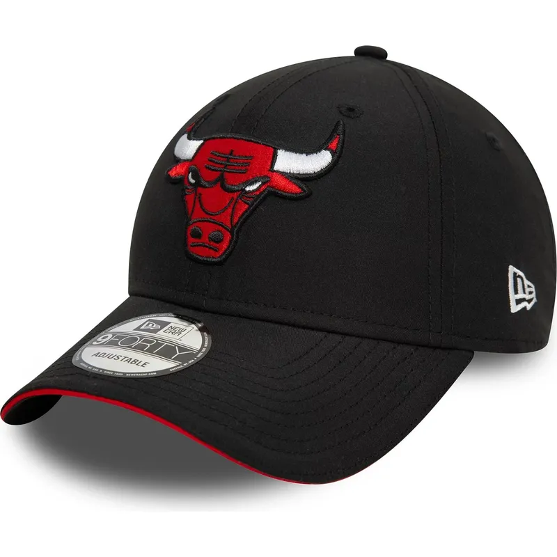 czapka-z-daszkiem-czarna-regulowana-9forty-microfibre-chicago-bulls-nba-new-era