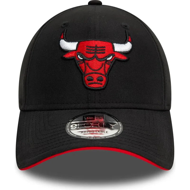 czapka-z-daszkiem-czarna-regulowana-9forty-microfibre-chicago-bulls-nba-new-era
