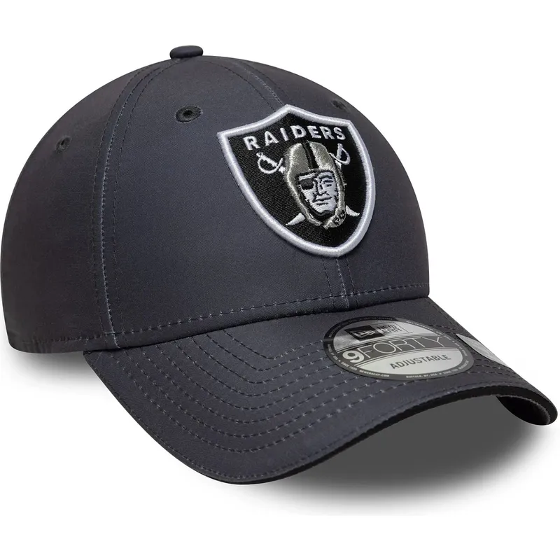 cappellino-curvo-grigio-regolabile-9forty-microfibre-dei-las-vegas-raiders-nfl-di-new-era
