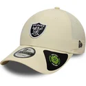 cap-curbata-beige-adjustable-strap-9forty-recycled-midi-de-las-vegas-raiders-nfl-de-new-era