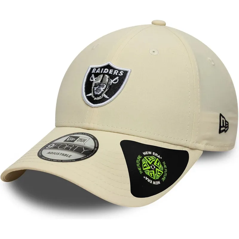 cap-curbata-beige-adjustable-strap-9forty-recycled-midi-de-las-vegas-raiders-nfl-de-new-era